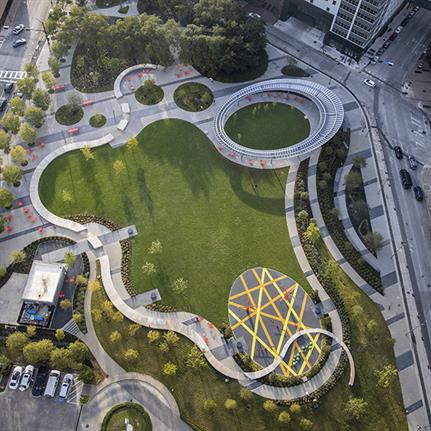 Downtown Dallas’s Perfect Pacific Plaza Park