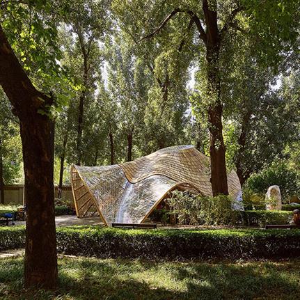 2019 WAN Awards Entry: Swirling Cloud: Bulletin Pavilion for BJFU Garden Festiva - SUP Atelier