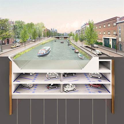 2019 WAN Awards: Albert Cuyp Underwater parking garage Amsterdam - ZJA Zwarts & Jansma Architects