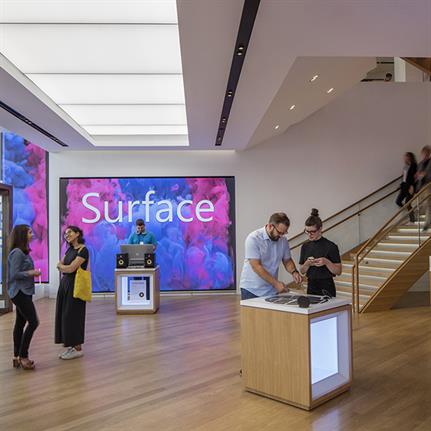 2020 WIN Awards entry: Microsoft Store London - Gensler
