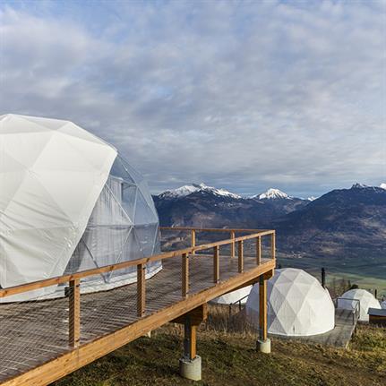 2020 WIN Awards entry: Whitepod, Zen Suite - Montalba Architects