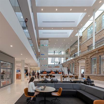 2021 WAN Awards entry: Bowling Green State University, College of Business Maurer Center - Perkins&Will