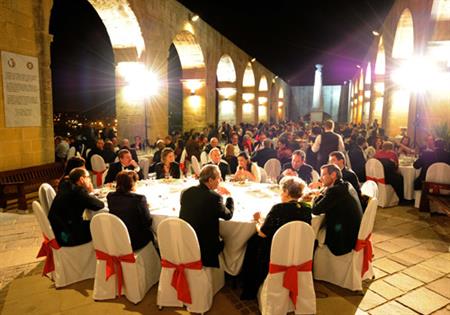The gala dinner was held at Upper Barrakka Gardens