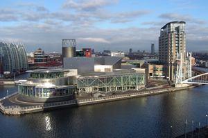 Salford Quays is home to the new Holiday Inn Manchester Media City UK