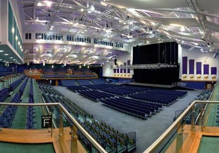The auditorium at Cheltenham Racecourse seats 2,250