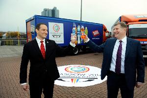 Glasgow 2014's David Grevemberg and AG Barr chief executive Roger White reveal Commonwealth Games sponsorship