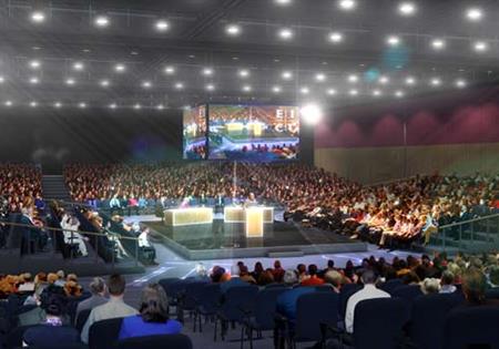 The Lennox Suite's arena will seat 1,400 delegates