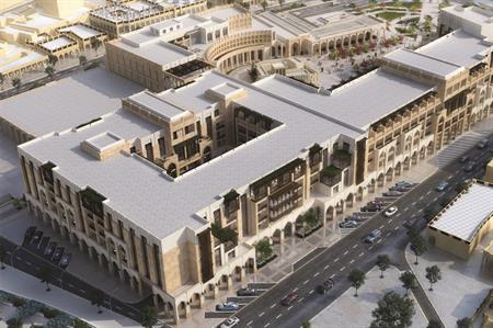 Aerial rendering of the Al Najada complex