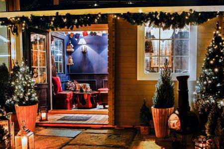 An Awfully British Winter Cabin