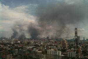 Bangkok on 19 May, view from Chaophya Park Hotel & Resorts