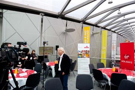 Richard Branson at the Global Entrepreneurship Congress at the ACC Liverpool. Credit Ant Clausen