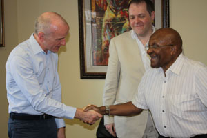 Archbishop Desmond Tutu meets event planners