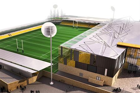 Designs for Cornwall's stadium (Holmes Miller Architects)