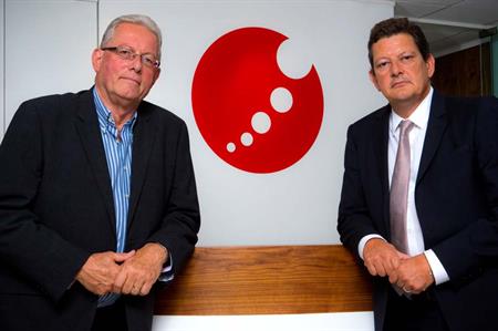 Grass Roots' chairman David Hackett and group managing director Des McLaughlin