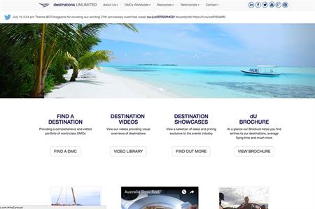 Destinations Unlimited's web offer will be available via an app