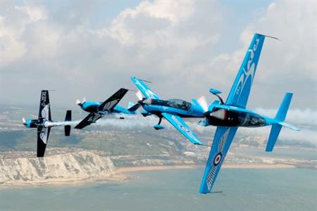 Leigh Cables ride in stunt planes for team-building day