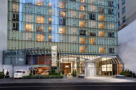 The exterior of the hotel