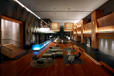 The hotel's lobby