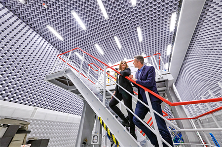Voice-activated entertainment systems and first-class cabins with three beds