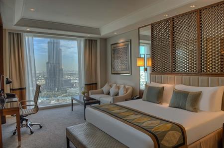 The new Taj Dubai boasts views of the Burj Khalifa