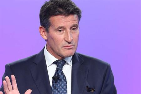 Lord Coe spoke at the Tata Consultancy Services conference in Cannes
