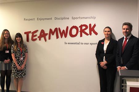 Rosie Hill, Louise Evans, Lucinda Seetohul and Anthony Boothroyd