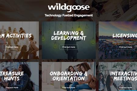 Wildgoose's redesigned website