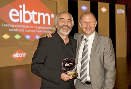 Patrick Delaney picks up lifetime achievement award at EIBTM