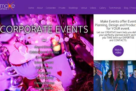 Make Events website