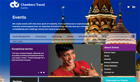 Top 50 Agencies 2015: Chambers Travel Events (=33)