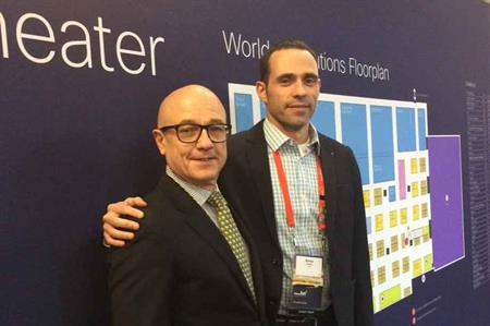 Shapira with GPJ VP of sales and marketing EMEA Kevin Jackson