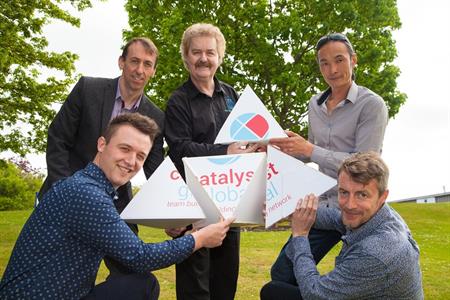 From L to R: Jonathan Hazley (TCC) Gerard Crowley (TCC) Stephen Hazley (TCC) Rob Yeung (Catalyst) Mark Davenport (Catalyst)
