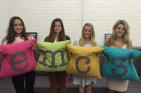New joiners at emc3: (L-R) Emily Grey, Mariana Croft, Lindsay Wimms and Anna Ford