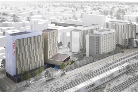 CGI of the hotel