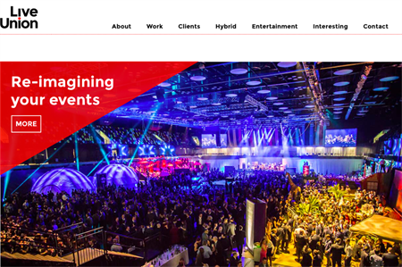 Live Union's new website