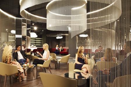 The NY-LON lounge bar by Virgin Atlantic and Delta