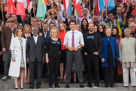 Previous speakers include Kofi Annan, Sir Bob Geldof, Justin Trudeau and Tinie Tempah