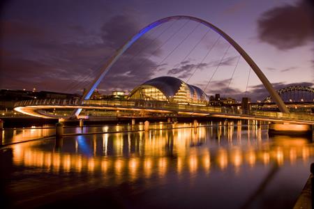 Newcastle Gateshead Quayside and Sage Gateshead