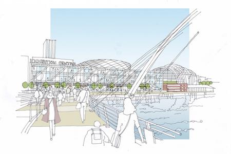 A sketch of the new development