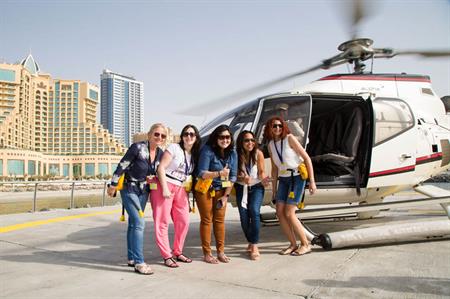 Helicopter tour from Fairmont Ajman at Global Meeting Exchange