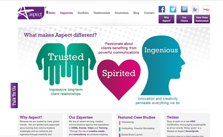 Aspect ranked =43rd in C&IT's Top 50 UK agencies table