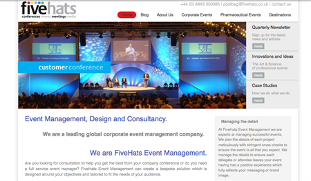 Five Hats ranked 39th in C&IT's Top 50 UK agencies table