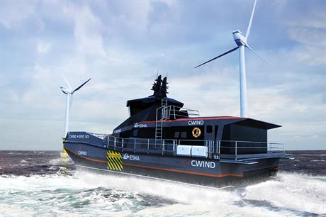 CWind's surface-effect vessel will be used for crew transfers at Ørsted's Borssele I and II wind farms