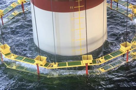 The NMS is currently designed for use in water depths of up to 45 metres