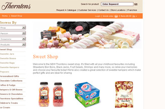 Thorntons launches online sweet shop