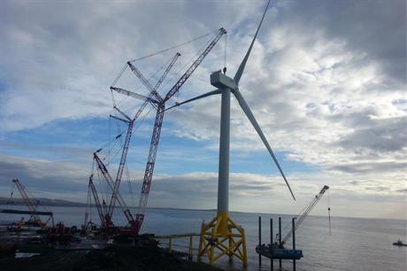 Samsung Heavy Industry's 7MW turbine has been completed at Energy Park Fife