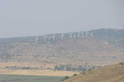 Israel's wind farm on the Golan Heights