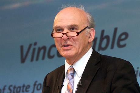 UK business secretary Vince Cable