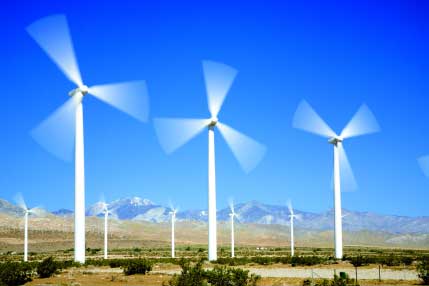 Caption: Iberdrola's 45 MW Dillon wind project went online in 2008