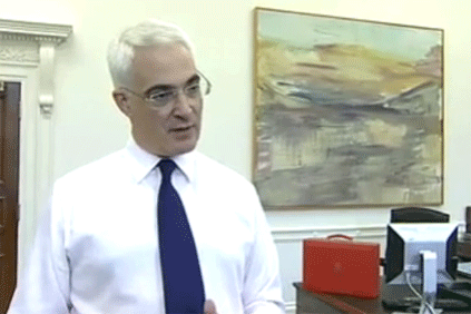 UK chancellor of the exchequer Alastair Darling